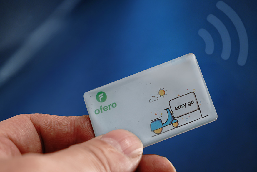 Kartu NFC untuk membuka Carria 1 tanpa kunci